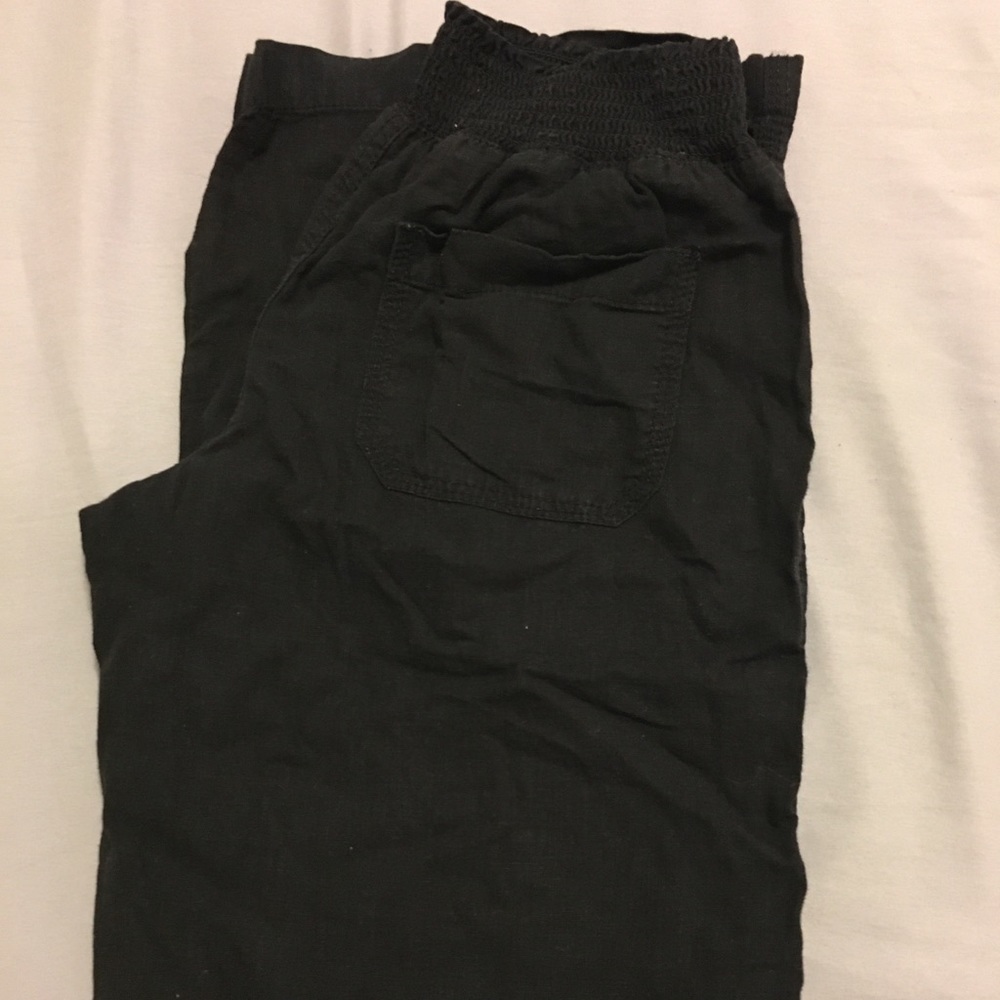 SO brand black linen pants